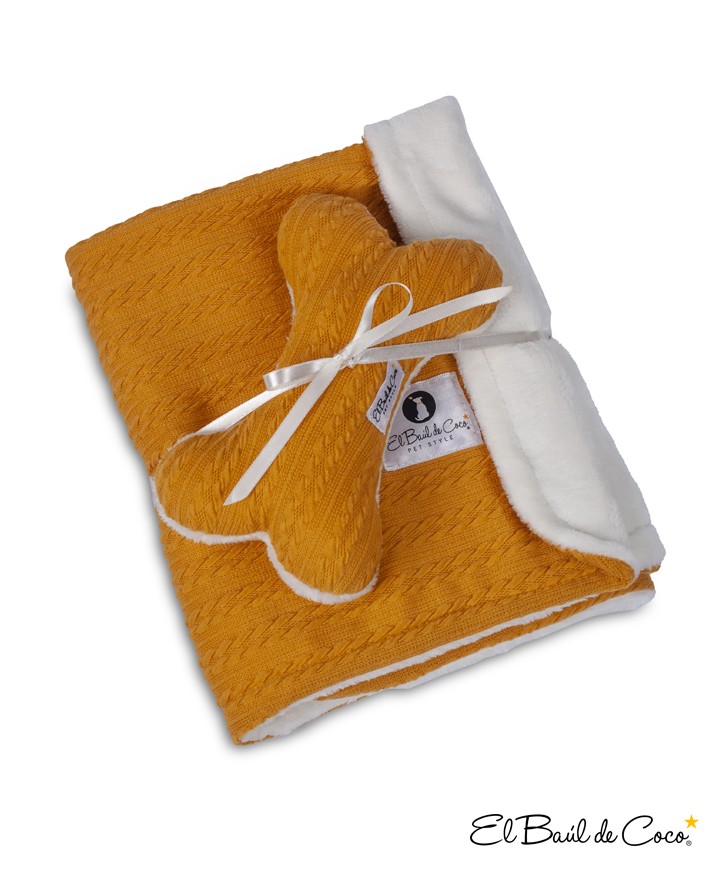 Manta Little Warmy Mostaza