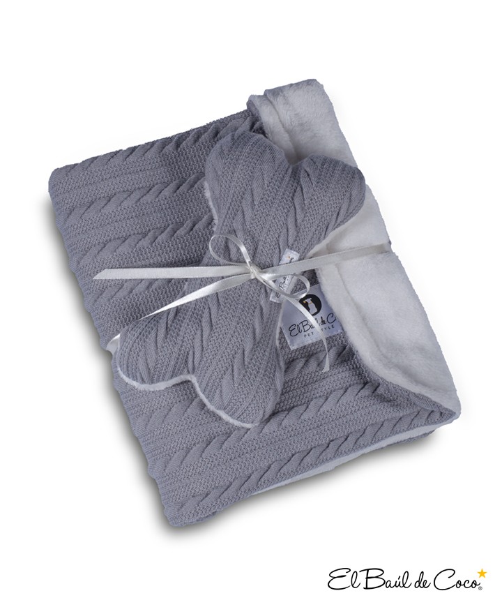 Manta Warmy Dreams Gris Claro