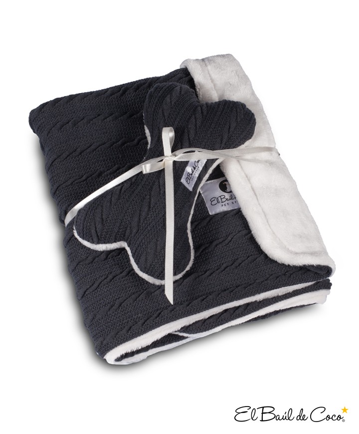 Manta Warmy Dreams Gris Oscuro